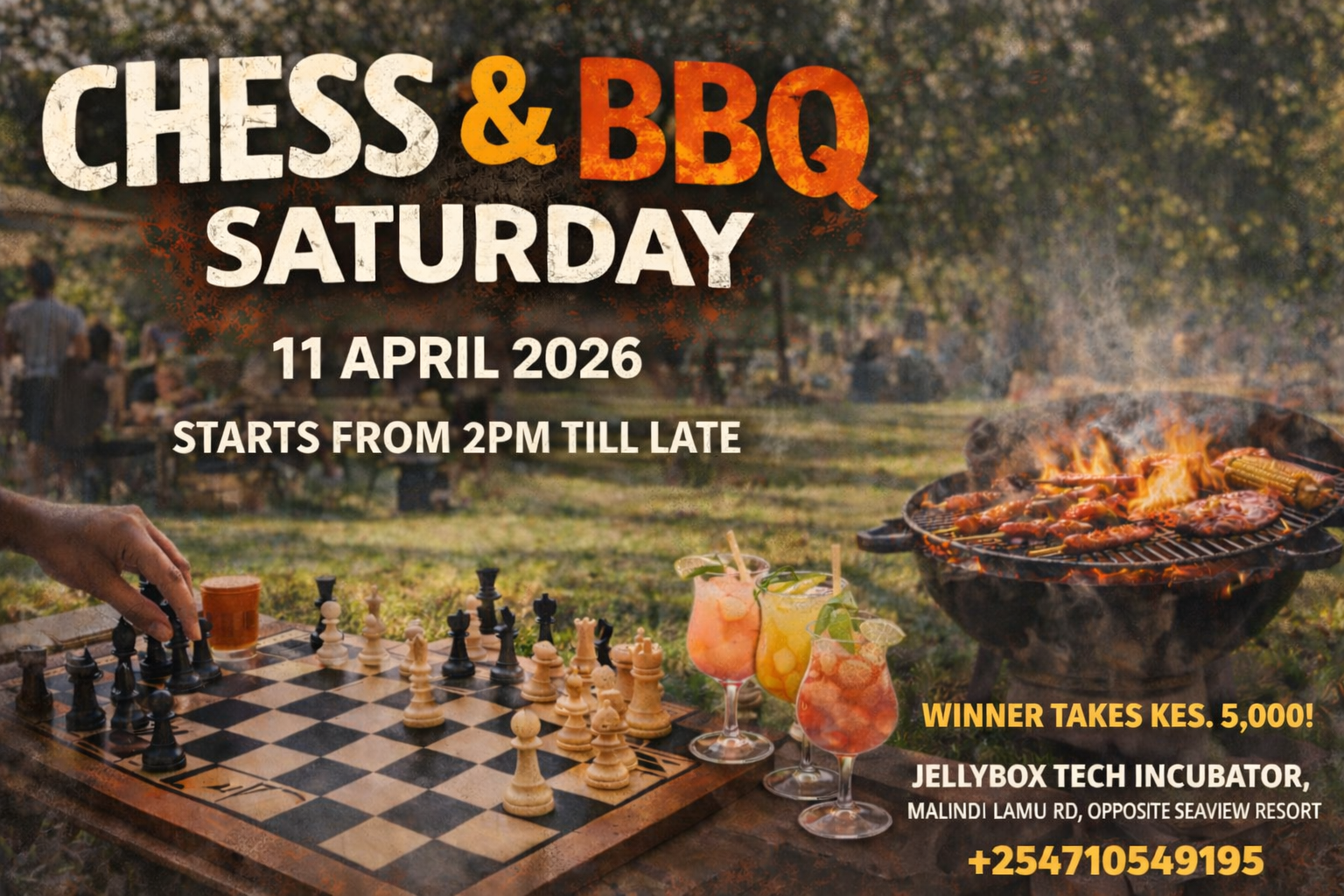 Chess and BBQ Saturday